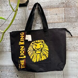 Disney | NWT "The Lion King" Musical Official Sturdy Black Tote Bag